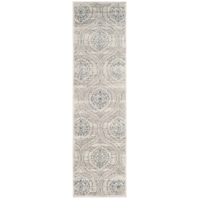 Overholt Performance Geometric Rug, Runner 2'3" x 8'