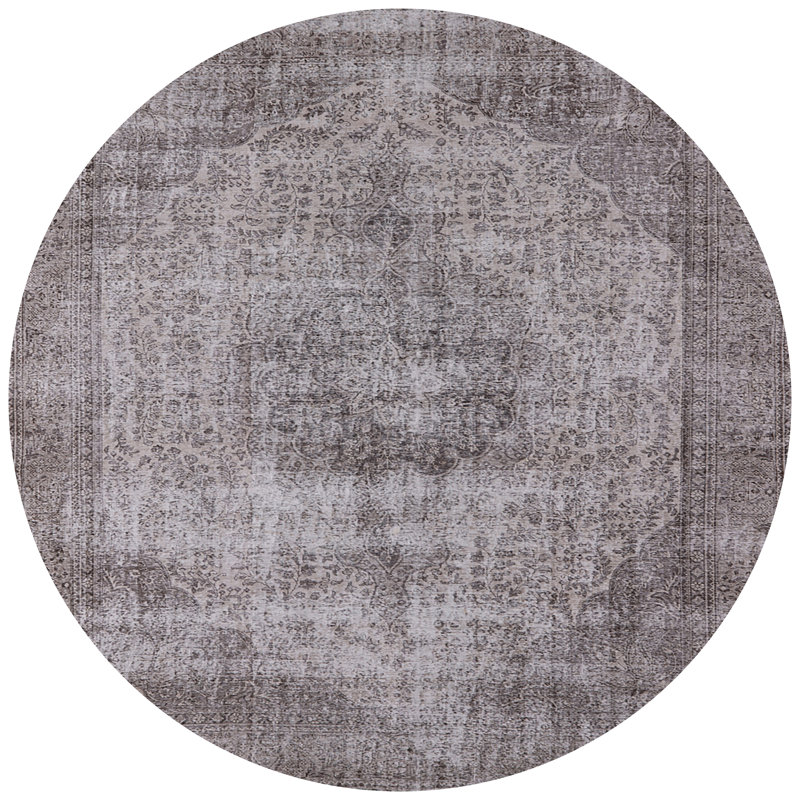 Tapis oriental gris Repass, Rond 7 pi