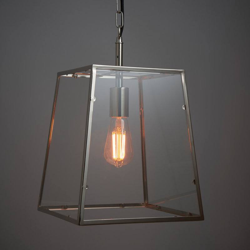 Norwalk 1 - Light Bright Nickel Lantern Pendant