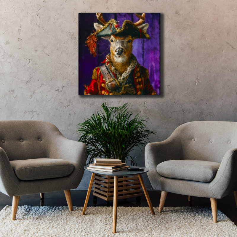 «Captain Antler» par Sean Parnell, art mural sur toile