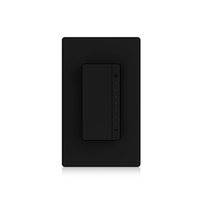 ELEGRP Smart Dimmer Light Switch Single Pole, 2.4Ghz Wi-Fi Dimmer Switch Compatible With Alexa And Google Assistant, Neutral Wire Required, No Hub Required, UL And FCC Listed, Black 1 PC