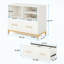 Classeur polyvalent avec tablette réglable et rangement ouvert