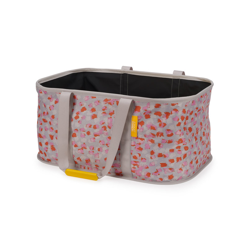 Joseph Joseph Hold-All 35-Liter Collapsible Laundry Basket, Peach Blossom