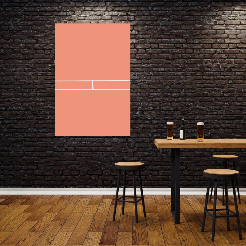 «Tennislines», reproduction d'art géométrique murale contemporaine abstraite, H 60 po x l 40 po