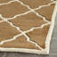 Tapis brun en laine touffeté à la main à motif géométrique Carolene-1093619886