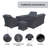 All Weather Wicker Rattan Patio Conversation Sets Group Seating Outdoor Furniture Covers