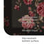Tapis de cuisine anti-fatigue Rose de jardin anglais en noir-125219672-126412928