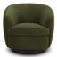 Fauteuil demi-tonneau pivotant rembourré Marcy-101378031