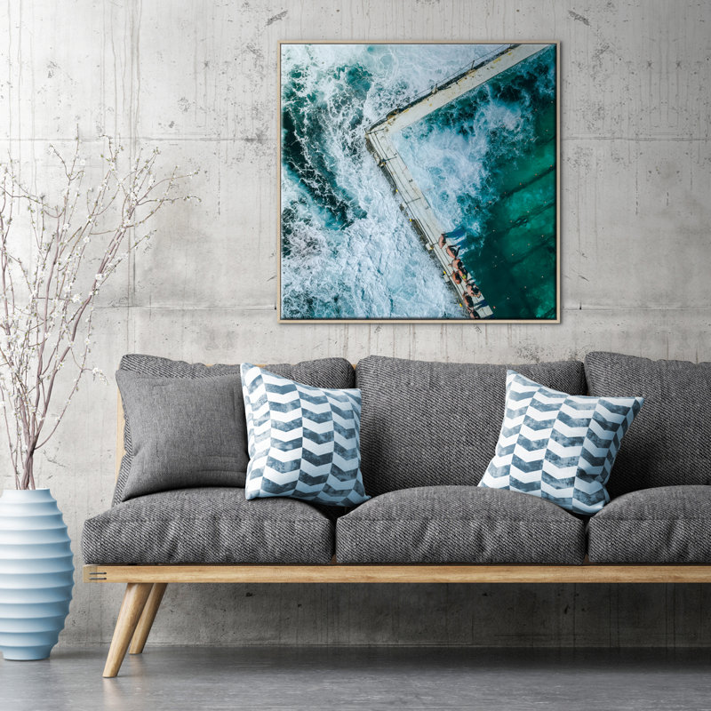 Print on Canvas, Black Floater Frame, 76cm H x 76cm W