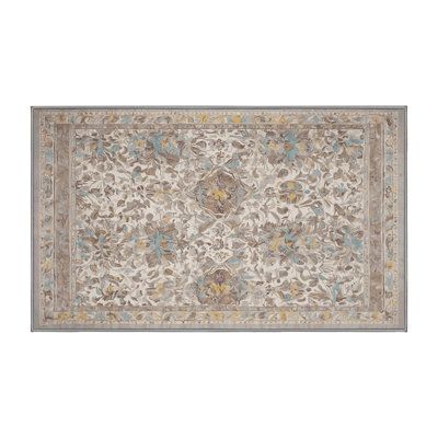 Tapis gris lavable à la machine