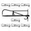 57.9cm W Steel Wall Mounted Shelving Unit