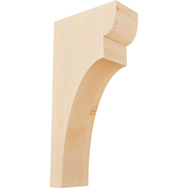 Yorktown Corbel, H 24 po x l 5,5 po x P 12 po, Sapin de Douglas, Lisse