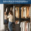 Armoire-penderie moderne ultrabrillante avec tablettes et tringle-231556726