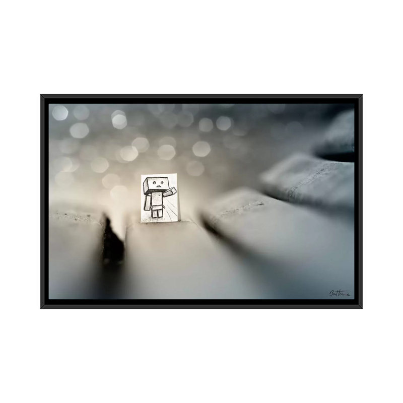 Impression d’art graphique, "Be My Friend #2" par Ben Heine-impression, Pas de tapis, H 26 po x l 40 po x 1,5 po