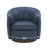 Modern Geniue Leather Swivel Barrel Chair-1219027508