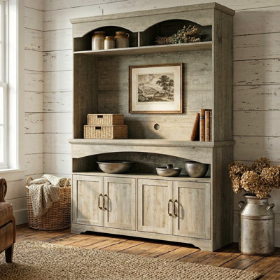 Retro Dining Cabinet With Adjustable Shelves