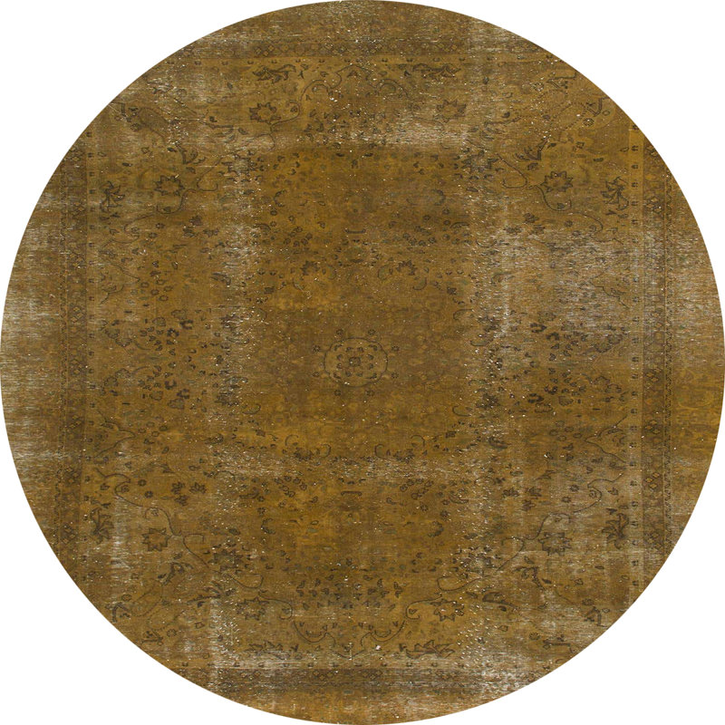 Abstract Indoor Rug, Round 6'