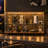 63" W Walnut Top Glass Display Cabinet with 4 Doors & App-Controlled LED