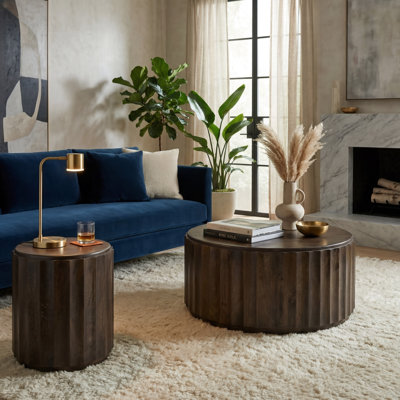 Josiane 2 - Piece Solid Wood Living Room Table Set