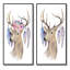 Caricature de cerf - ensemble de 2 impressions sur toile-1515855106-1515855166
