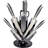 Prime Cook 8 Piece High Carbon Stainless Steel Knife Block Set