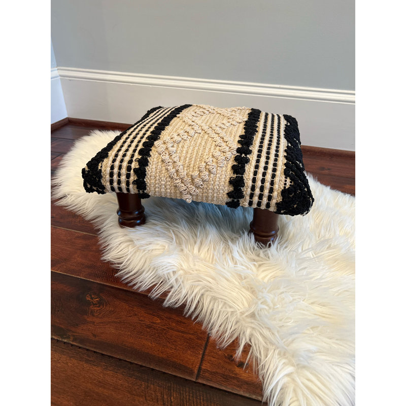 Ahlayla Solid Wood Accent Stool