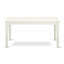Ensemble de salle à manger 6 pièces comprenant une table de salle à manger rectangulaire et 4 chaises rembourrées en tissu de polyester avec banc, lin blanc-66849020-66848964