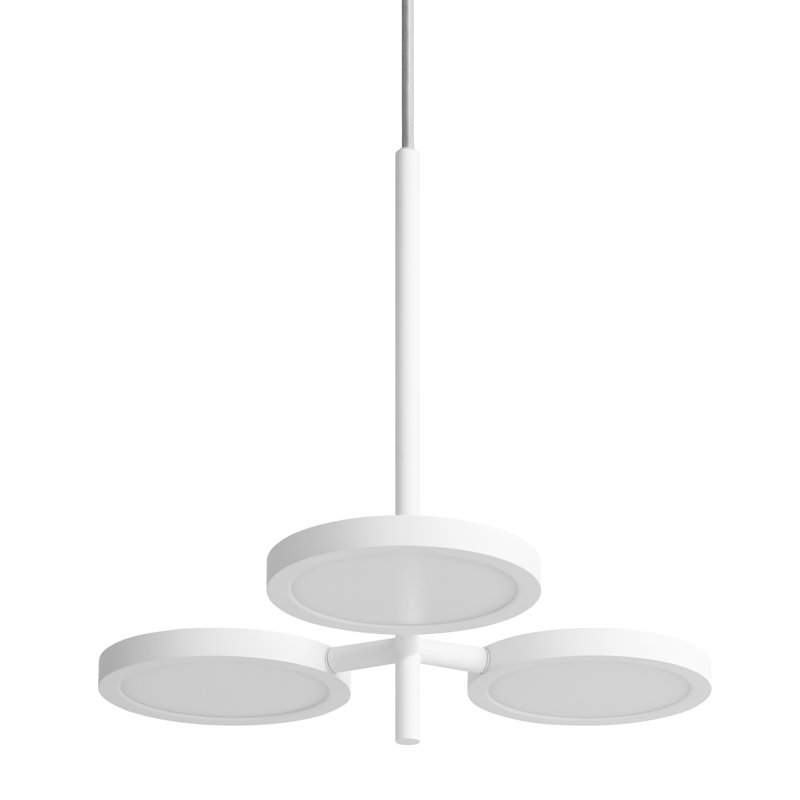 Luminaire suspendu Shine On, H 16 po x l 15 po x P 15 po, Blanc