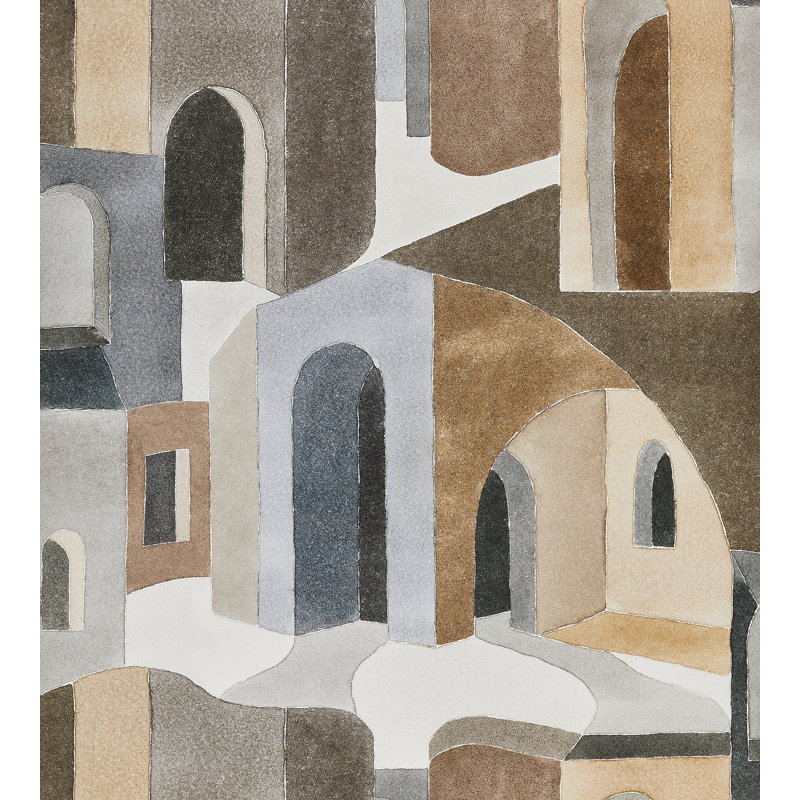 Rouleau de papier peint L 341 pi x l 58 po Sahara, Pierre
