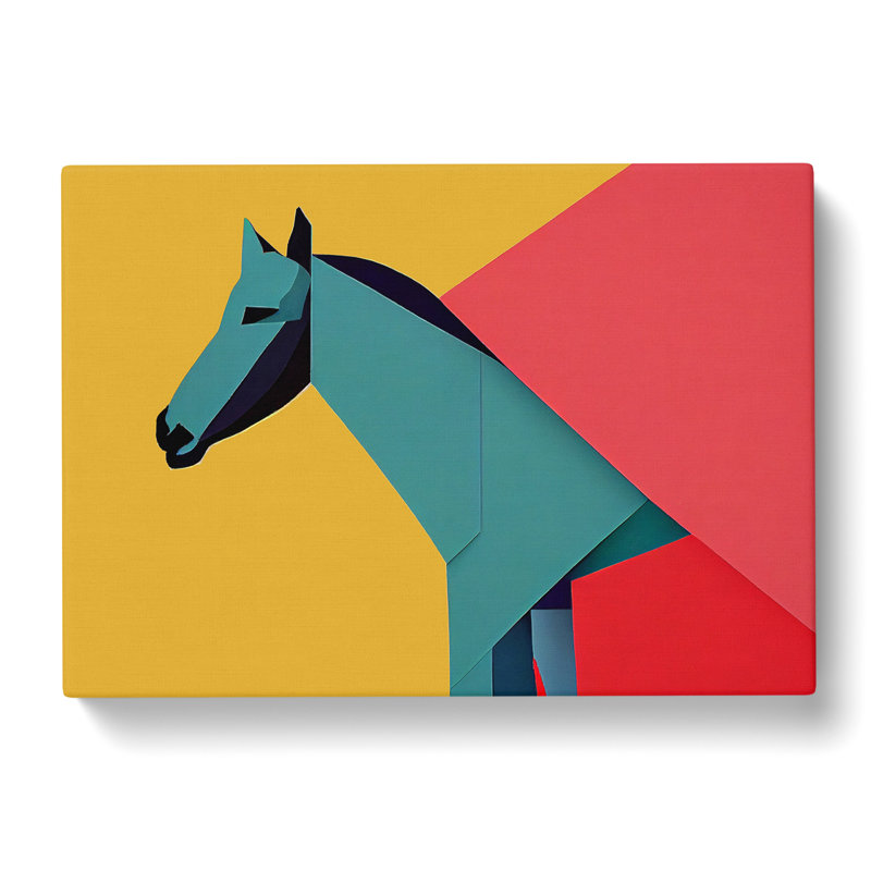 Eccentric Horse Abstract - Wrapped Canvas, 40cm H x 60cm W x 3cm D
