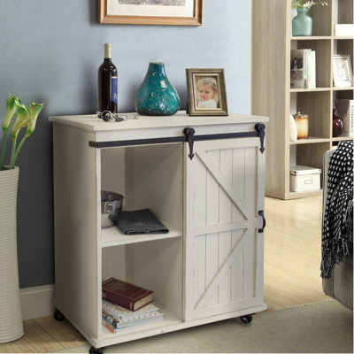 Savoie Solid Wood Top Kitchen Cart
