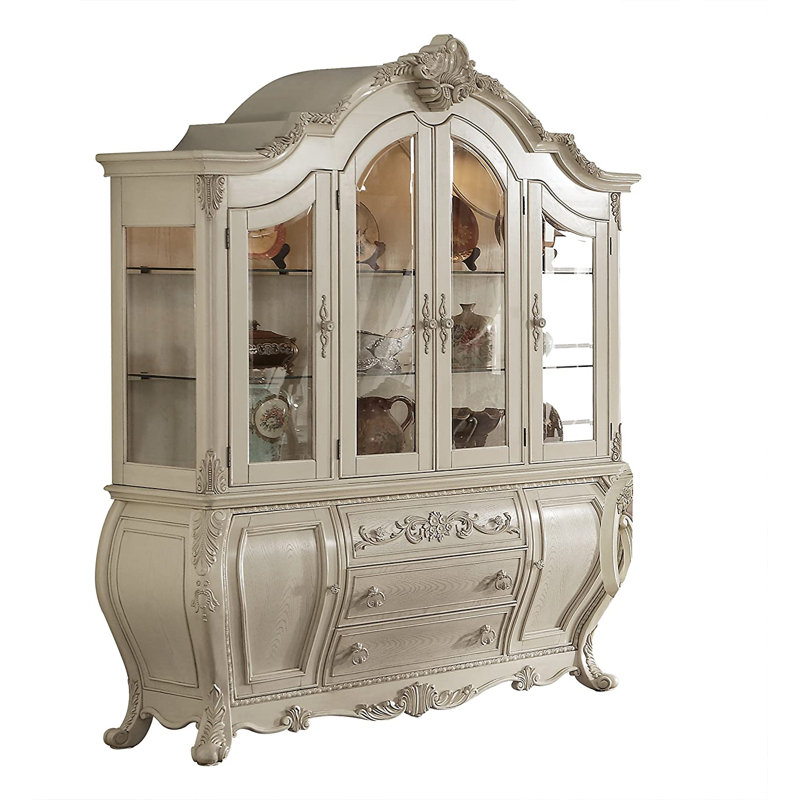 Sideboard with Bar Hutch, Antique White