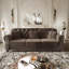 Velours Chesterfield canapé garniture cloutée capitonnée-1217001429