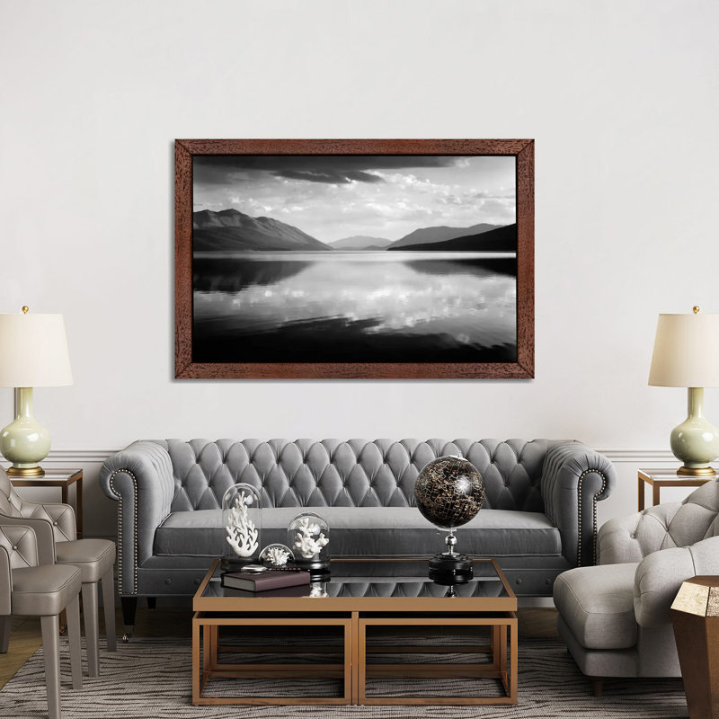Ansel Adams - Print on Canvas, 66.04 cm H x 45.72 cm W, Brown Framed