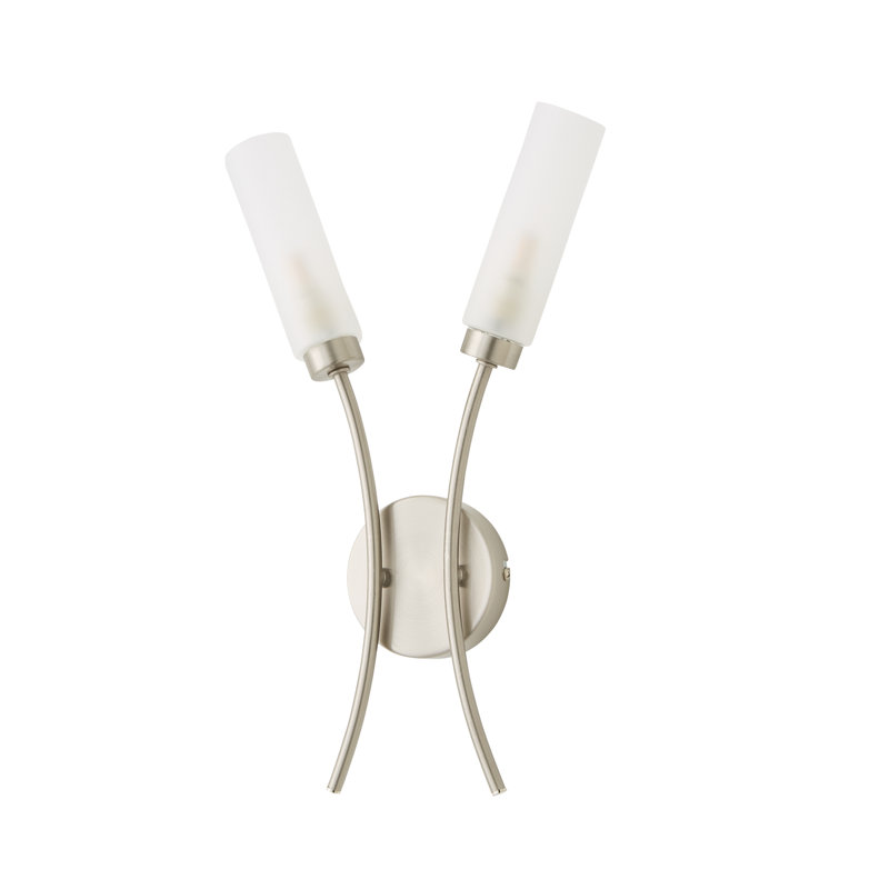 Aaniyah Armed Sconce, Brushed Chrome, No