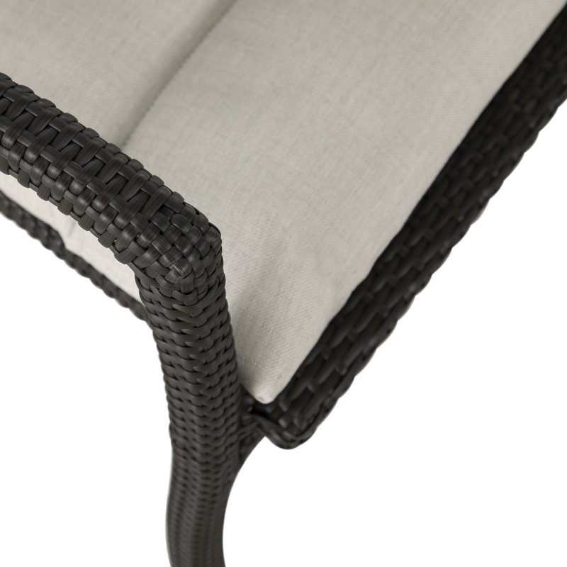 Banc de jardin en aluminium Skye, Skye #2 noyer noir
