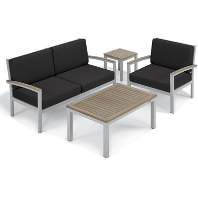 Travira 4 Piece Sofa Set with Cushions
