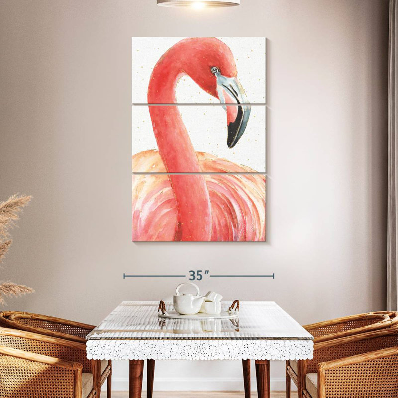 Brampt Gracefully Pink II, 50" H x 32" W