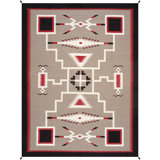 Canvello Reversible Wool Mocha Area Rug- 9'1'' X 12'1''