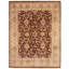 Tapis en laine brun/beige 8 pi 1 po x 10 pi 1 po one-of-kind à la main-noué la 2010 ushak Hales
