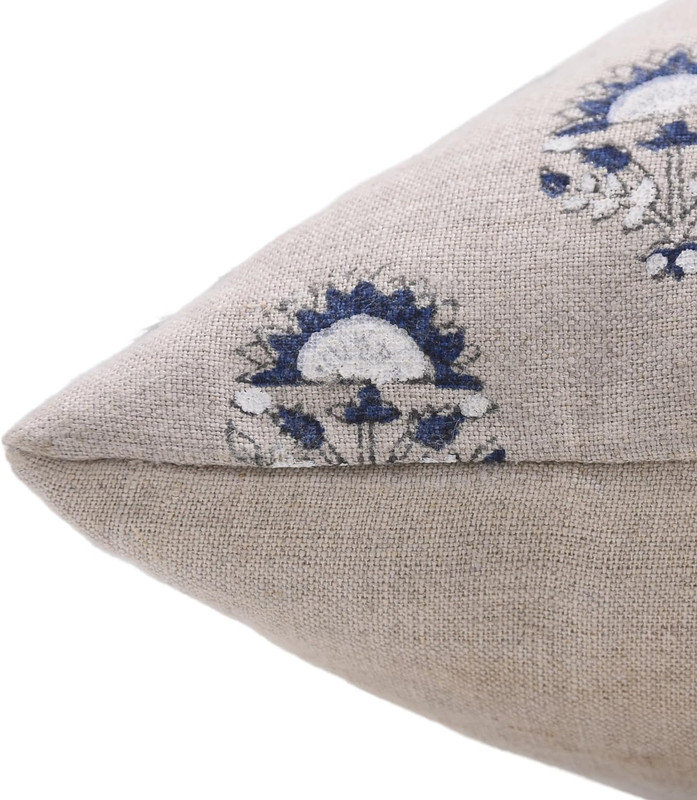 Housse de coussin intérieur / extérieur Floral Linen, 18 po x 18 po