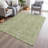 Machine Washable Indoor/Outdoor Xhevrie Sage Rug-468158126