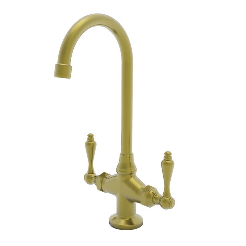 Nadya Double Handle Bar Faucet, Satin Brass (PVD)