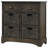 Rustic Storage Cabinet with Two Drawers and Four Classic Rattan Basket Accent Cabinet-1550221712