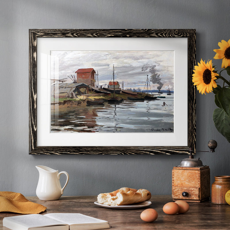 La seine à Petit, Noir, H 28 po x l 42 po x P 1,5 po