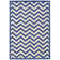 Hand Hooked Wool Chevron Indoor Rug