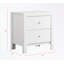 Nightstand with two drawers and metal handles-259032051