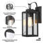 Schlesinger Outdoor Rectangular Clear Glass Shade Wall Light-863906988-902219372