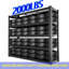 Étagères de garage robustes - L 59 x 20 x 79 po (L * l * H) Très grandes étagères en métal et rangement pour 2 000 lb, rangement de sous-sol réglable à 5 niveaux