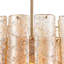 Lustre Corriveau de 21 pouces en or laqué avec verre transparent texturé-1783099962